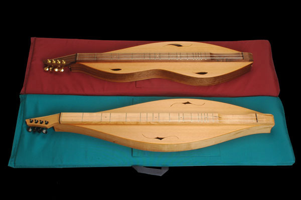 Click here for larger view of the Ron Ewing Dulcimer's with cases